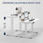 Bureau électrique à hauteur double à double poutre pour bureau à domicile et bureau