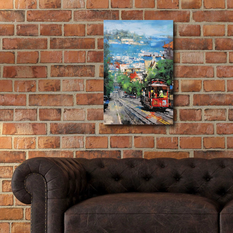 «Alcatraz» par Mark Lague, art mural en verre acrylique, H 24 po x l 16 po x P 0,2 po