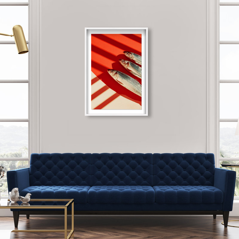 Coast Catch Print by Oliver Gal, 37.5"H x 25.5"W, White Shadowbox
