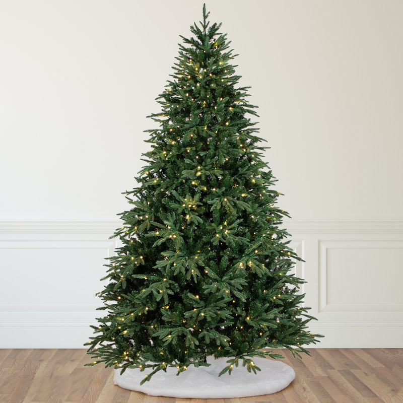 Real Touch™ Artificial Pine Christmas Tree with Lights, 12'