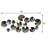 HANDMADE ECO-FRIENDLY 100% IRON GEOMETRIC PATTERN BLACK MULTICOLOR LARGE METAL WALL DÉCOR - 54" x 24" Size, Black Multicolor Color, Geometric Design, Metal Wall Art For Living Room, Study Room, Office-2065463364