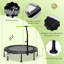 Albricus Freeport Park 115cm Round Fitness Trampoline with Handlebar