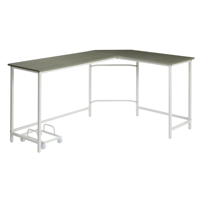 Bureau d'ordinateur en L