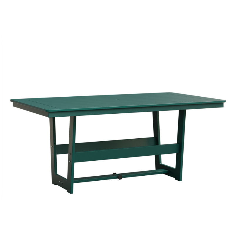 Berlin Gardens Hudson 70″ Rectangular Dining Table, Teal