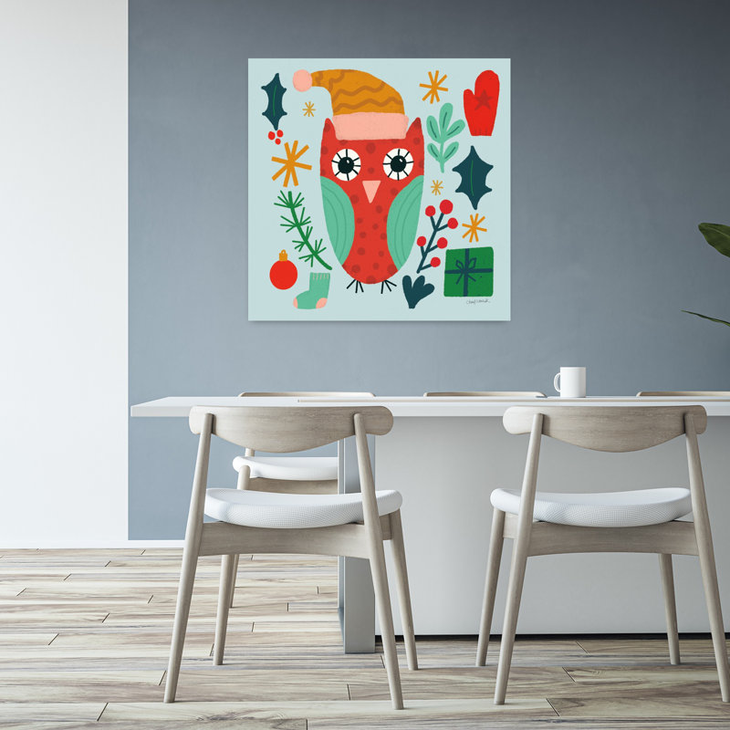 Art contemporain contemporain «All Is Bright Iv» avec animaux, H 32 po x l 32 po