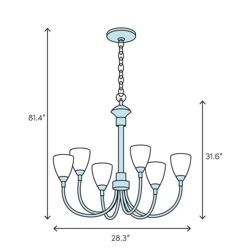 Lustre étagé à 5 lumières Mirabelle, Cuivre antique, Taupe fumé - 1479