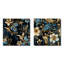 Raquel - Ensemble de 2 collages carrés floral et botanique-101860077-101860079