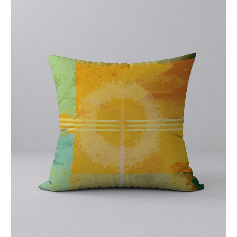 Housse de coussin de coussin carré rapide et captivant, H 24 po x l 24 po