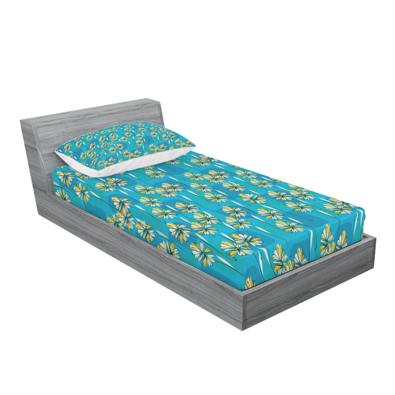 Ensemble de draps Saisy, Ensemble de draps pour lit simple avec drap-housse