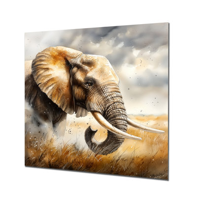 Éléphant d'Afrique I, décorations métalliques