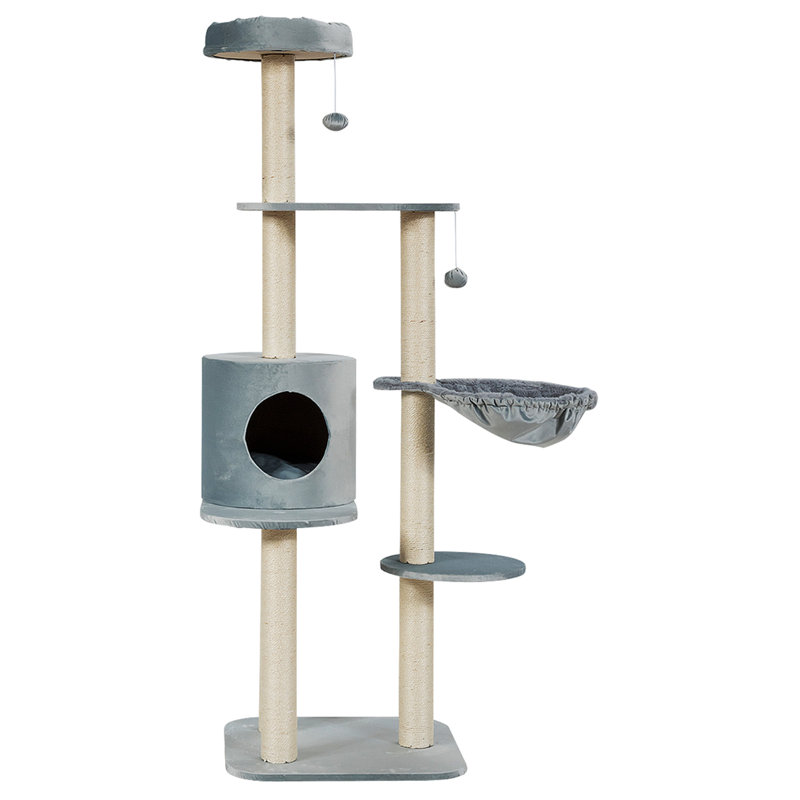Arbre à chat 57 ", gris