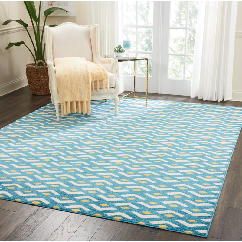 Tapis bleu Petrina, Rectangle 8 pi x 10 pi