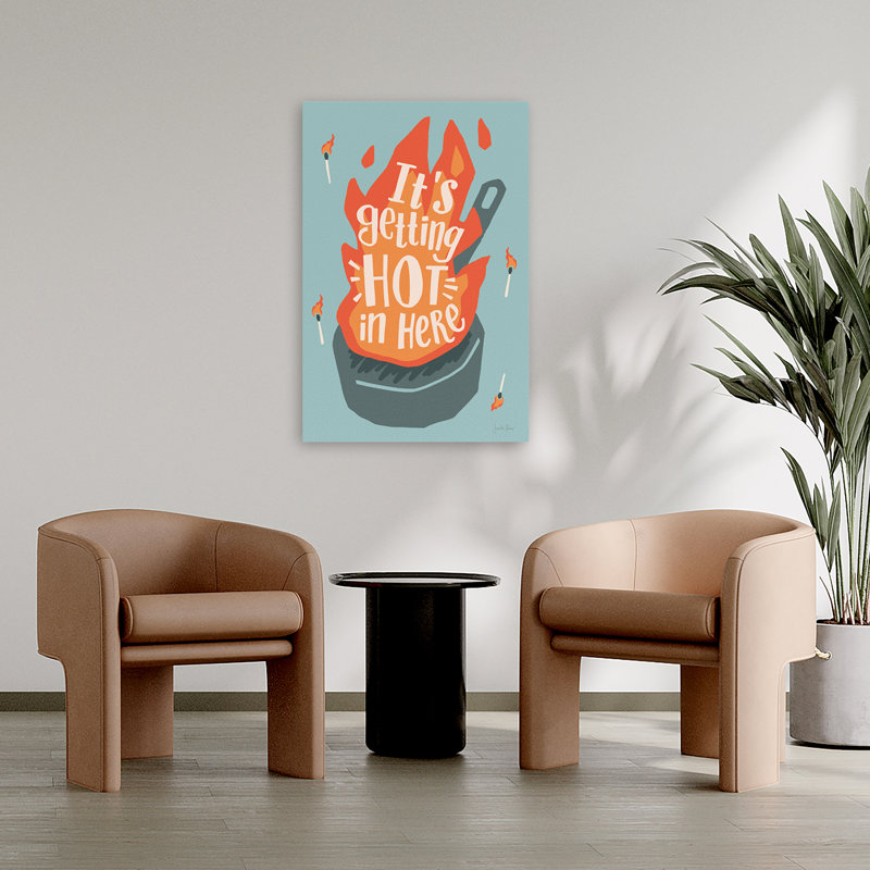 «Hot In Here I» - art de flammes bleues, H 36 po x l 24 po