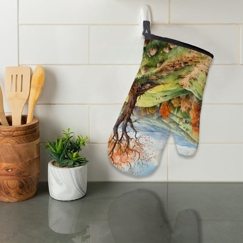 Egg Meadow Oven Mitt Cotton Twill