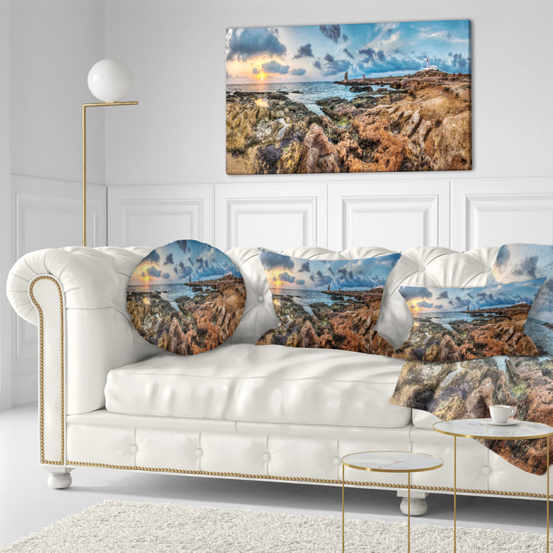Oreiller en ciel ciel sur pied rocky, 16 po x 1 po, Coussin décoratif