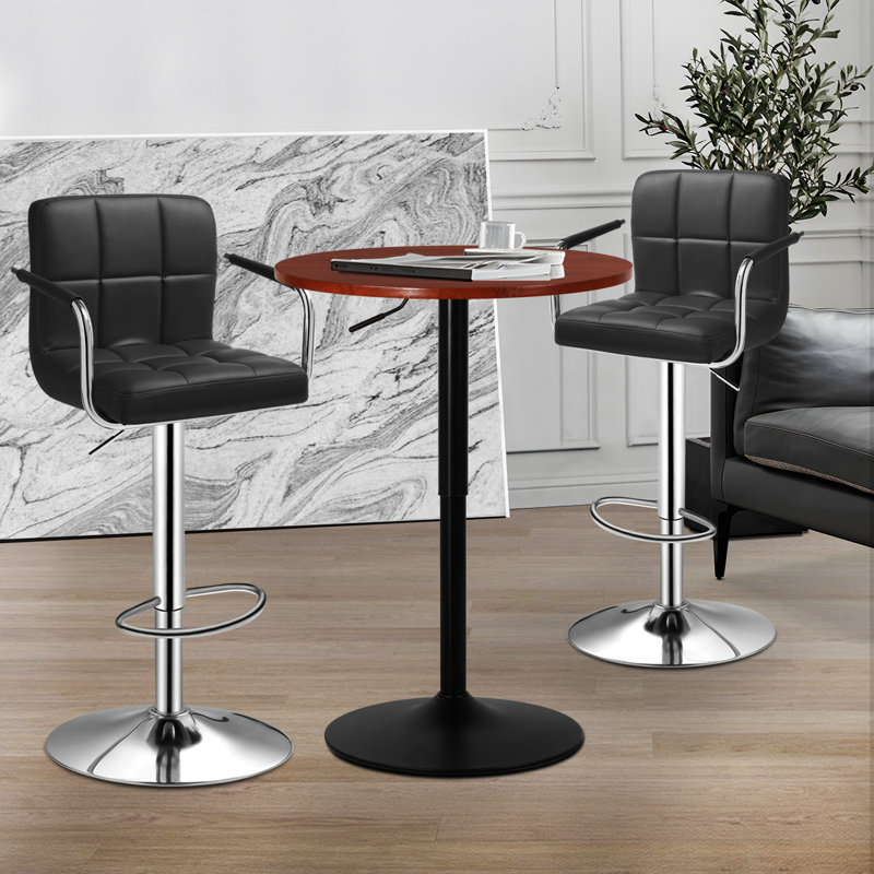 Westmoor Dining Set, Black, Red, 23.5"L x 23.5"W