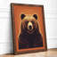 Bear's Quiet Gaze Modern - Framed Print-2016578398-2016578395