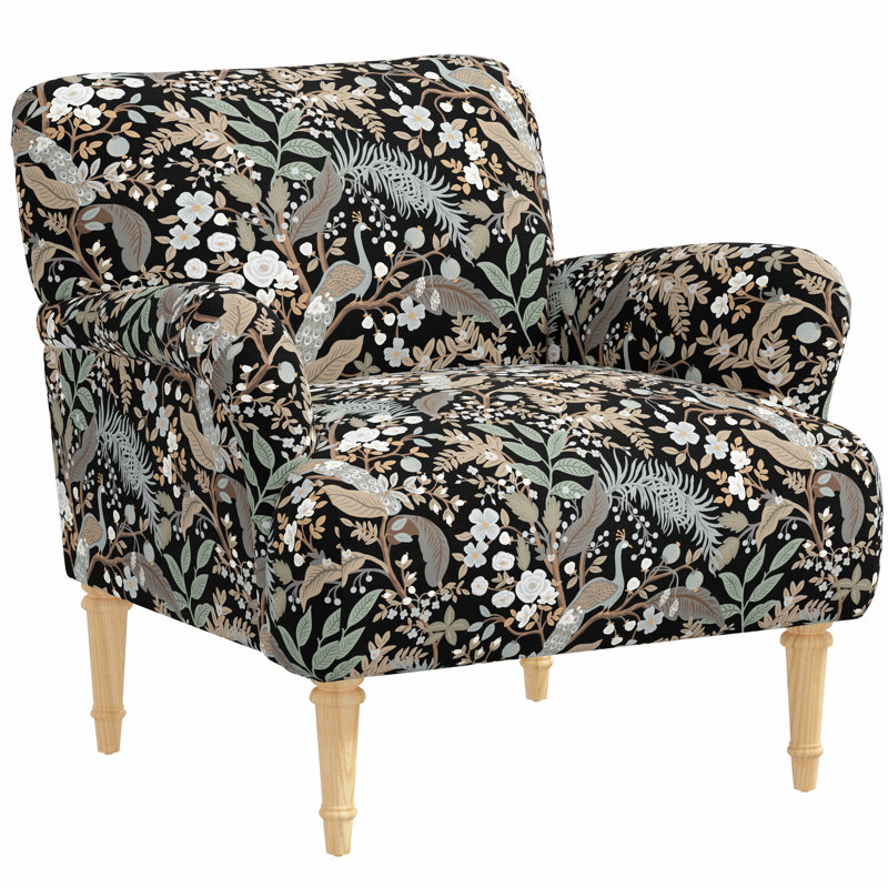 Bristol Armchair, Rpc Peacock Black Linen