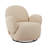 35" W Upholstered Armchair 360° Swivel Barrel Chair-1225659943