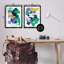 «Vibrant Abstract Tubes», ensemble de 2 toiles flottantes encadrées par Melissa Wang-1916380564-1916380570