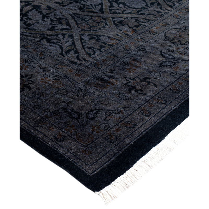 Overdyed One-of-a-Kind 6' 2" X 6' 3" Hand Knotted Area Rug