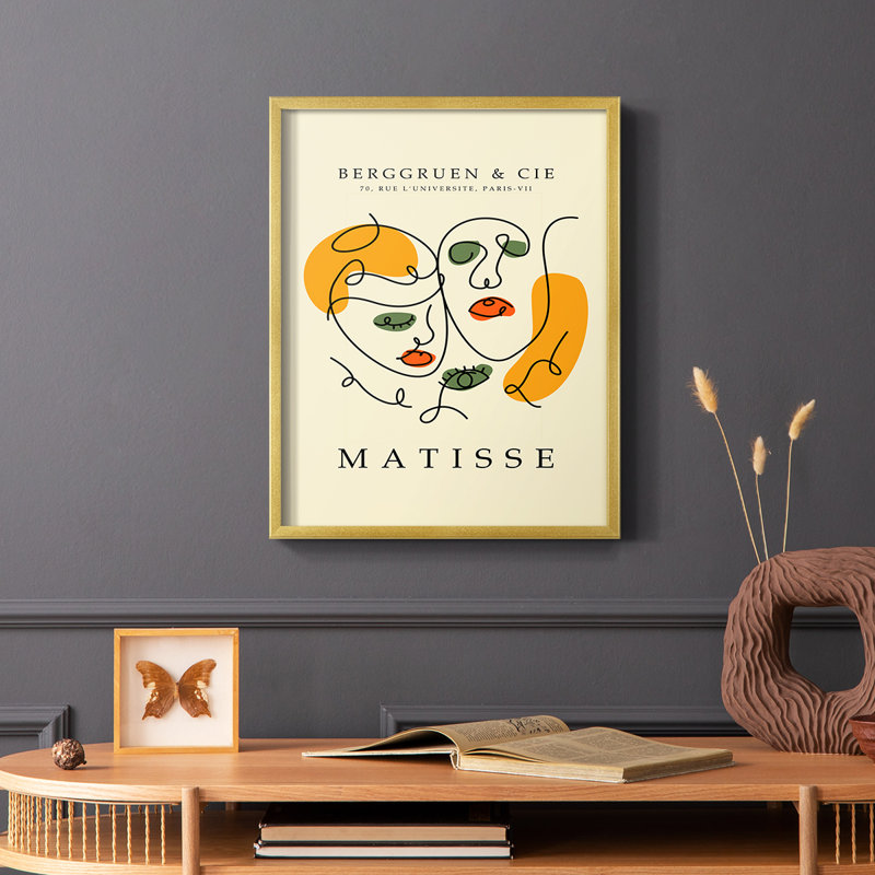 Matisse Lxxxx, reproduction encadrée - bois massif, H 10 po x l 8 po