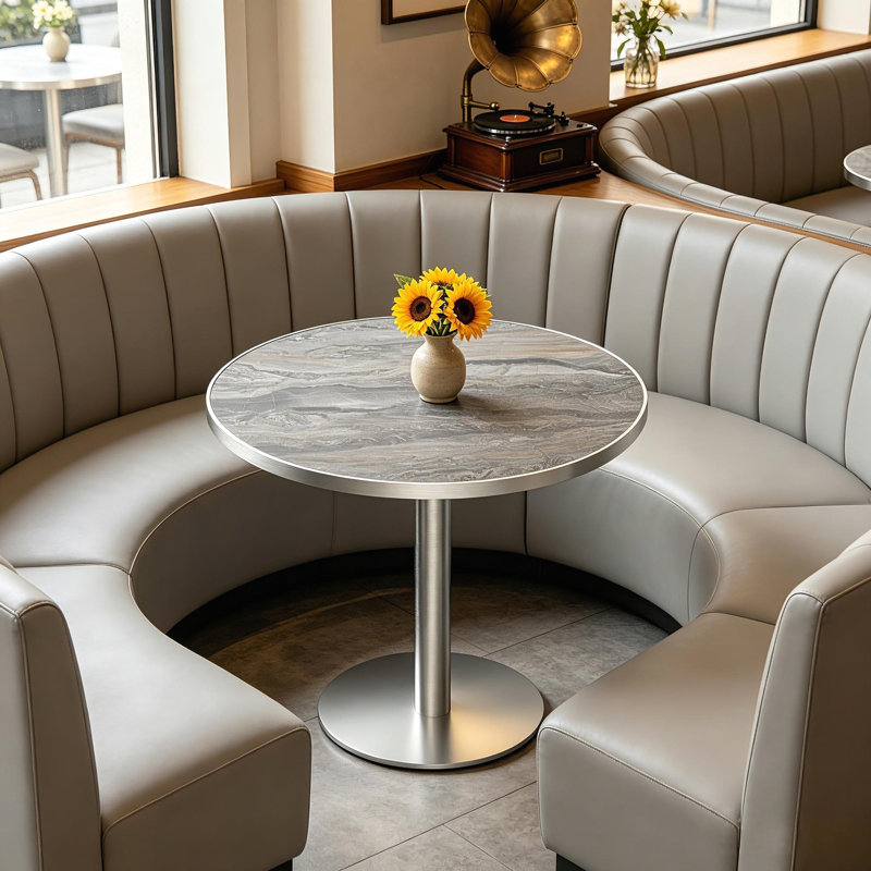 Table basse Aaban 31,5 po, Sliver / Sliver, Brown