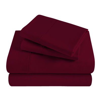 Ensemble de draps en satin de coton peigné de qualité supérieure à densité du tissage de 300 fils
