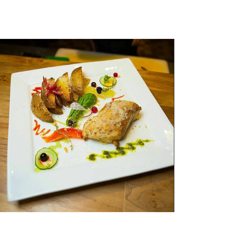 Assiette plate en porcelaine 10 po (ensemble de 3)
