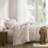 Etta Terracotta All Season Modern Striped 3-Piece Queen Duvet Set-111537092-111537094