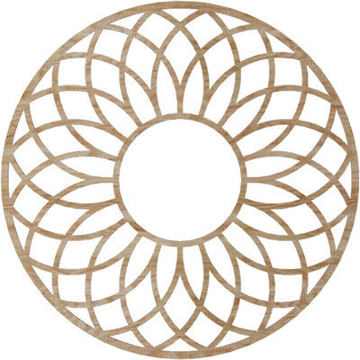 Médaillon de plafond en bois ajouré Cannes