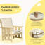 Evvy Wood Outdoor Lounge Chair with Ottoman