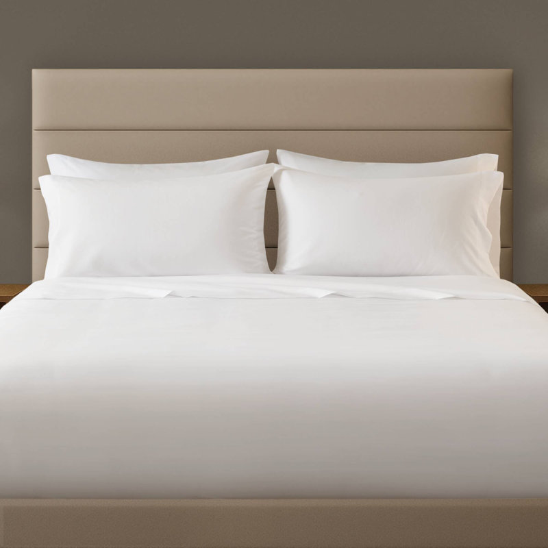 Percale Weave Bright White Cotton Rich Full XL Pillowcase, Full XL Pillowcase