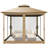 10 x 10 FT Pop Up Gazebo Outdoor Canopy，Instant Patio Gazebo Sun Shade Canopy-99343034-99343033