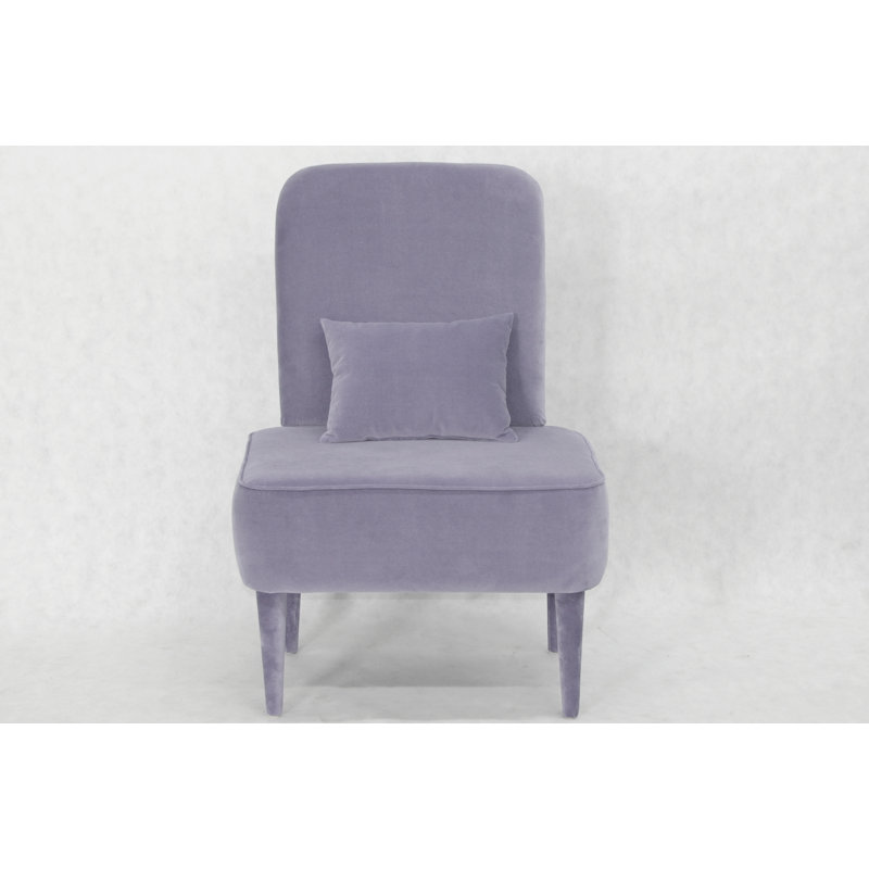 Pastel Upholstered Accent Chair, Grey