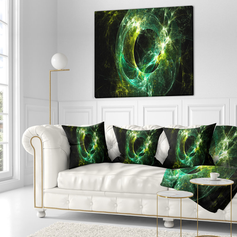  Coussin abstrait Abstract Sparkling, 18 po x 18 po, Coussin décoratif