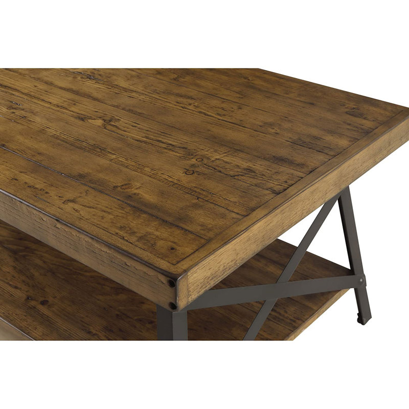Solid Wood Top Coffee Table