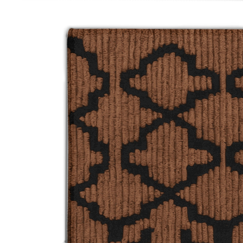 Tapis brun intérieur et extérieur Trellis, Rectangulaire 8 pi x 10 pi