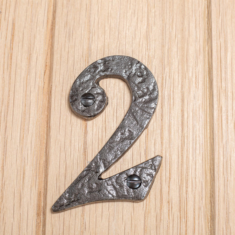 8.7cm H Iron House Number