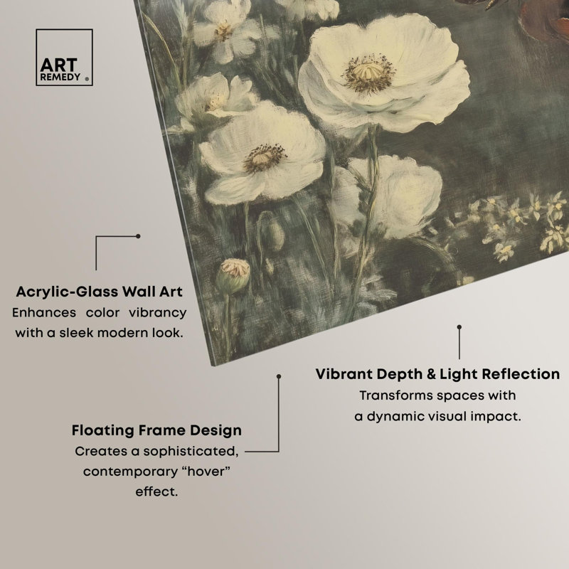 Décoration murale rétro Vintage Botanicals I par Art Remedy, prête à être accrochée, H 36 po x l 30 po