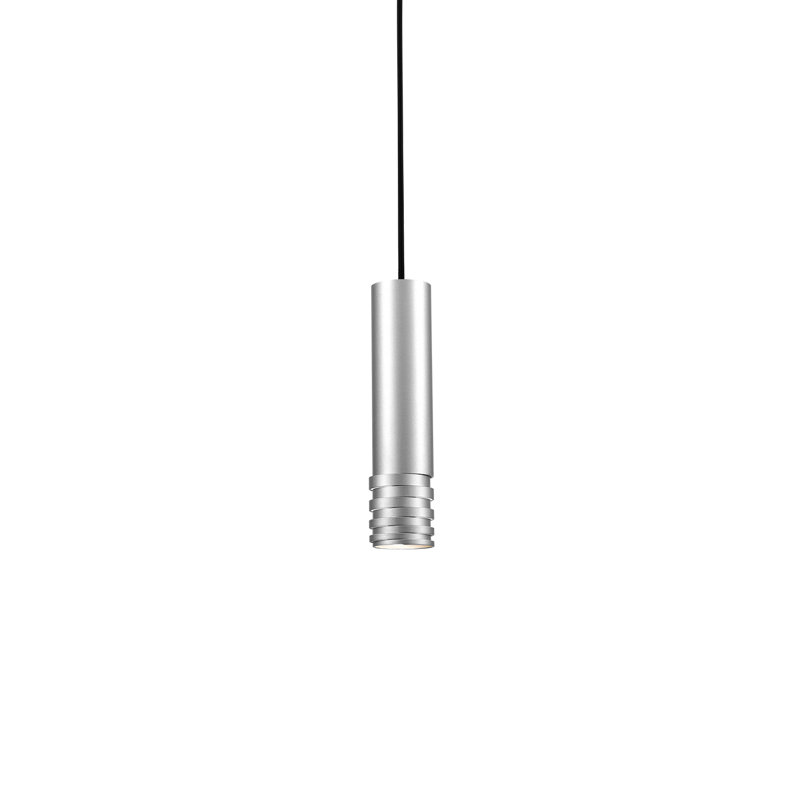 Milca 1 - Light Single Pendant, Brushed Nickel, 10.25" H x 2.375" W x 2.375" D