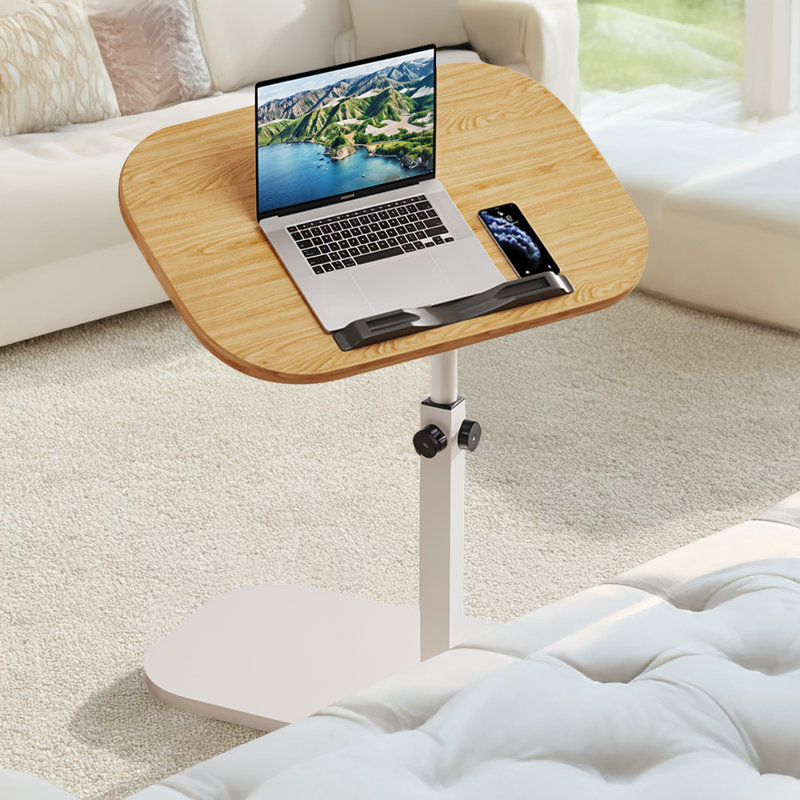 Adjustable Computer Desk, Yellow/White