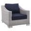 Fauteuil d'extérieur en rotin Conway-821940994