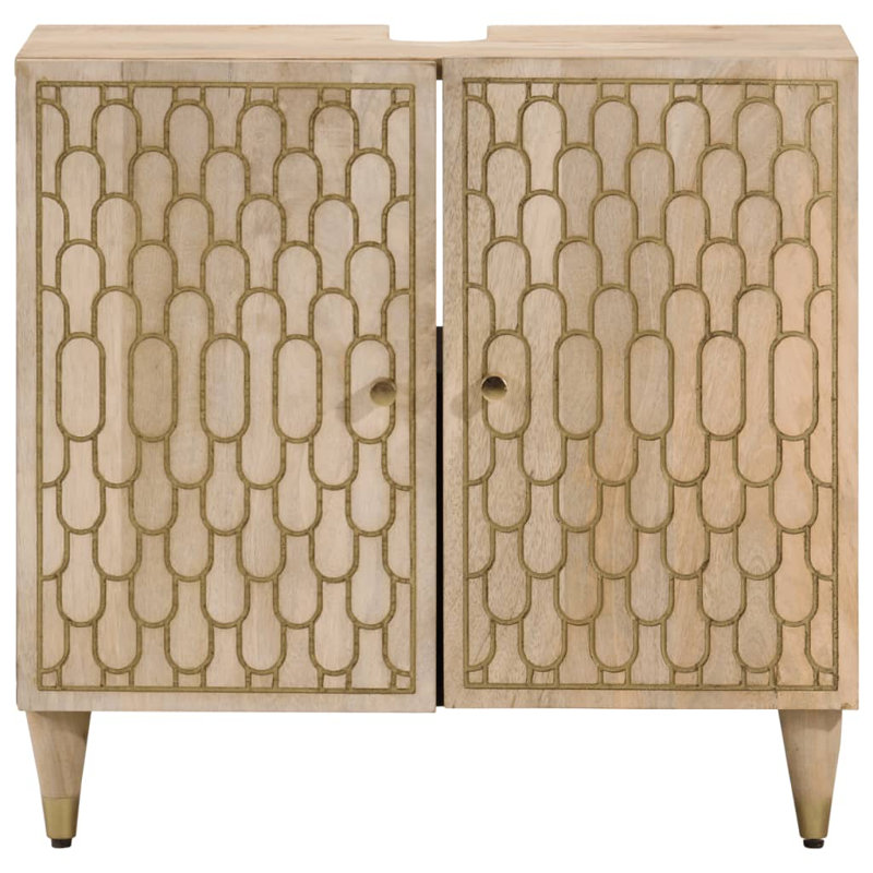 62cm Bathroom Vanity Base Only, Natual