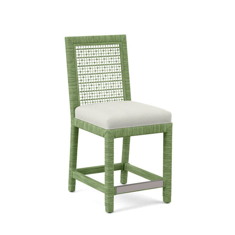 Tabouret de comptoir 24 po Scotia Glinda, Performance gris sucre; 0863-84, Céleri