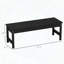Banc de jardin extérieur en PEHD (noir)