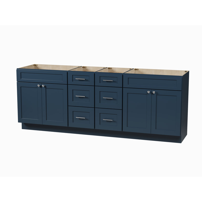 Base de meuble-lavabo double Disar 90, Bleu