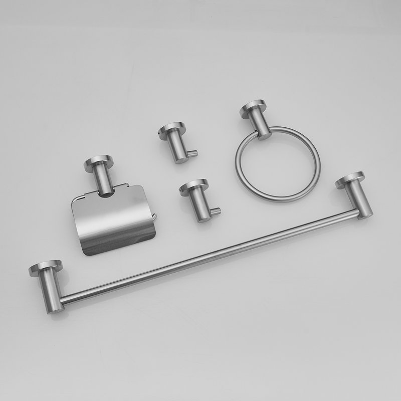 1 5 - Piece Bathroom Hardware Set, Brushed Nickel