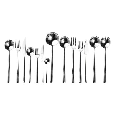 Movida Flatware Set (Configuration P) - 113 Pieces - Stainless Steel