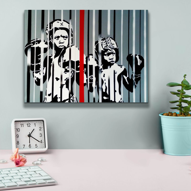 «Boxers Red Stripe» par Abstract Graffiti, H 12 po x l 16 po x P 0,75 po